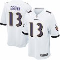 Baltimore Ravens #13 John Brown Game White NFL Jersey
