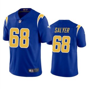 Los Angeles Chargers #68 Jamaree Salyer Royal Vapor Untouchable Limited Stitched Jersey