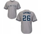 New York Yankees #26 DJ LeMahieu Replica Grey Road Baseball Jersey