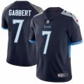 Tennessee Titans #7 Blaine Gabbert Navy Blue Team Color Vapor Untouchable Limited Player NFL Jersey