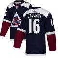 Colorado Avalanche #16 Nikita Zadorov Authentic Navy Blue Alternate NHL Jersey