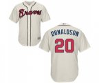 Atlanta Braves #20 Josh Donaldson Replica Cream Alternate 2 Cool Base Baseball Jersey