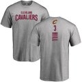 Cleveland Cavaliers #3 George Hill Ash Backer T-Shirt