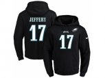 Philadelphia Eagles #17 Alshon Jeffery Black Name & Number Pullover NFL Hoodie