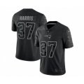 New England Patriots #37 Damien Harris Black Reflective Limited Stitched Football Jersey