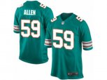 Miami Dolphins #59 Chase Allen Game Aqua Green Alternate NFL Jersey