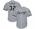 Chicago White Sox #32 Preston Tucker Replica Grey Road Cool Base Baseball Jersey