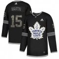 Toronto Maple Leafs #15 Matt Martin Black Authentic Classic Stitched NHL Jersey