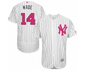 New York Yankees Tyler Wade Authentic White 2016 Mother\'s Day Fashion Flex Base Baseball Player Jersey