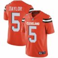 Cleveland Browns #5 Tyrod Taylor Orange Alternate Vapor Untouchable Limited Player NFL Jersey