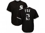 Chicago White Sox #2 Nellie Fox Authentic Black Team Logo Fashion Cool Base MLB Jersey