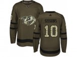 Nashville Predators #10 Colton Sissons Green Salute to Service Stitched NHL Jersey