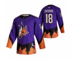 Arizona Coyotes #18 Christian Dvorak Purple 2020-21 Reverse Retro Alternate Hockey Jersey