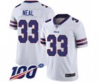 Buffalo Bills #33 Siran Neal White Vapor Untouchable Limited Player 100th Season Football Jersey