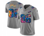 Philadelphia Eagles #86 Zach Ertz Multi-Color 2020 NFL Crucial Catch NFL Jersey Greyheather