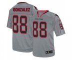 Atlanta Falcons #88 Tony Gonzalez Elite Lights Out Grey Football Jersey
