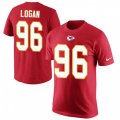 Kansas City Chiefs #96 Bennie Logan Red Rush Pride Name & Number T-Shirt