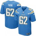 Los Angeles Chargers #62 Max Tuerk Elite Electric Blue Alternate NFL Jersey
