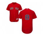 Boston Red Sox #8 Carl Yastrzemski Red Flexbase Authentic Collection Stitched Baseball Jersey