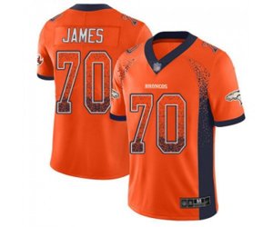 Denver Broncos #70 Ja\'Wuan James Limited Orange Rush Drift Fashion Football Jersey