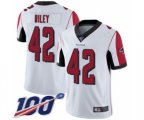 Atlanta Falcons #42 Duke Riley White Vapor Untouchable Limited Player 100th Season Football Jersey