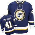 St. Louis Blues #41 Robert Bortuzzo Premier Navy Blue Third NHL Jersey