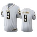 Los Angeles Rams #9 Matthew Stafford Nike White Golden Edition Vapor Limited NFL 100 Jersey