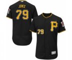 Pittsburgh Pirates Williams Jerez Black Alternate Flex Base Authentic Collection Baseball Player Jersey