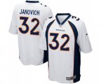 Denver Broncos #32 Andy Janovich Game White Football Jersey