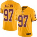 Washington Redskins #97 Terrell McClain Limited Gold Rush Vapor Untouchable NFL Jersey