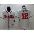 Atlanta Braves #12 Jorge Soler White Nike MLB Jersey