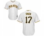 Pittsburgh Pirates #17 JB Shuck Replica White Home Cool Base Baseball Jersey