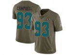Jacksonville Jaguars #93 Calais Campbell Limited Olive 2017 Salute to Service NFL Jersey
