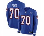 Buffalo Bills #70 Cody Ford Limited Royal Blue Therma Long Sleeve Football Jersey
