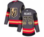 Vegas Golden Knights #75 Ryan Reaves Authentic Black Drift Fashion NHL Jersey