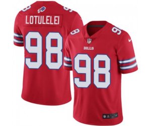 Buffalo Bills #98 Star Lotulelei Limited Red Rush Vapor Untouchable Football Jersey