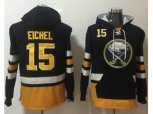 Buffalo Sabres #15 Jack Eichel Navy Blue Name & Number Pullover NHL Hoodie