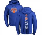 New York Knicks #18 Phil Jackson Royal Blue Backer Pullover Hoodie