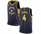Indiana Pacers #4 Victor Oladipo Swingman Navy Blue Road Basketball Jersey - Icon Edition