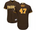 San Diego Padres Miguel Diaz Brown Alternate Flex Base Authentic Collection Baseball Player Jersey