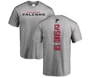 Atlanta Falcons #12 Mohamed Sanu Ash Backer T-Shirt