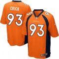Denver Broncos #93 Jared Crick Game Orange Team Color NFL Jersey