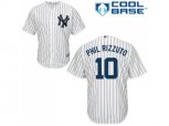 New York Yankees #10 Phil Rizzuto Authentic White Home MLB Jersey