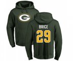 Green Bay Packers #29 Kentrell Brice Green Name & Number Logo Pullover Hoodie