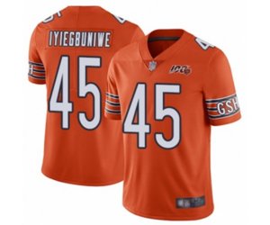 Chicago Bears #45 Joel Iyiegbuniwe Orange Alternate 100th Season Limited Football Jersey