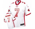 San Francisco 49ers #7 Colin Kaepernick Elite White Drift Fashion Football Jersey