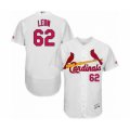 St. Louis Cardinals #62 Daniel Ponce de Leon White Home Flex Base Authentic Collection Baseball Player Jersey