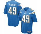 Los Angeles Chargers #49 Drue Tranquill Game Electric Blue Alternate Football Jersey