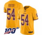 Washington Redskins #54 Mason Foster Limited Gold Rush Vapor Untouchable 100th Season Football Jersey