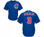 Chicago Cubs #3 Daniel Descalso Replica Royal Blue Alternate Cool Base Baseball Jersey